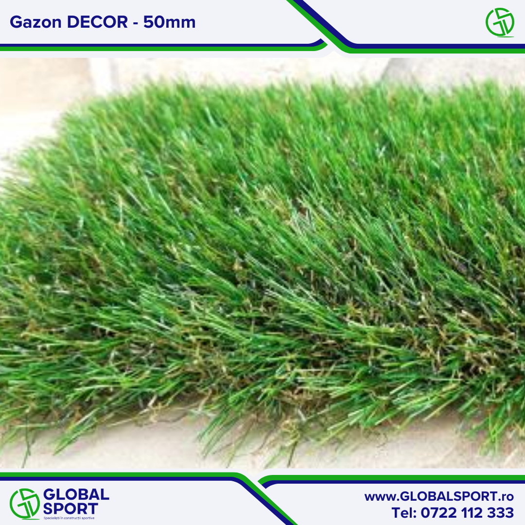 Gazon artificial decorativ Grass Luxury 50 mm
