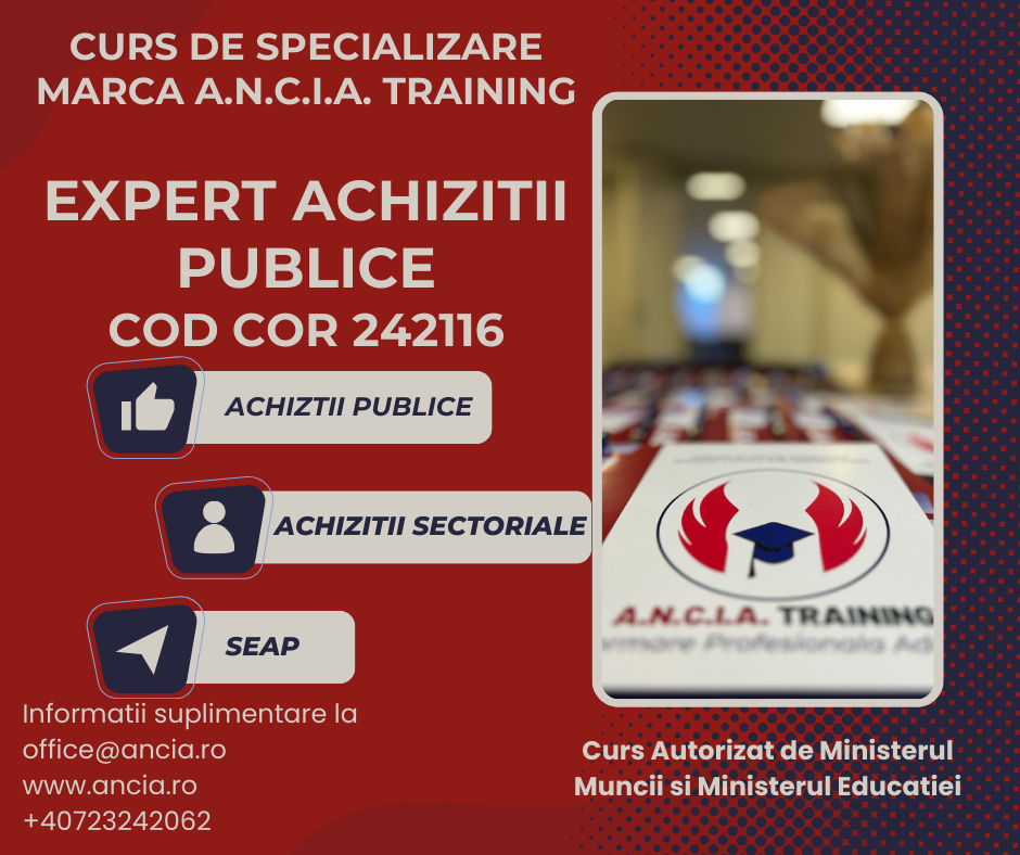 Expert Achizitii Publice - Cod COR 242116