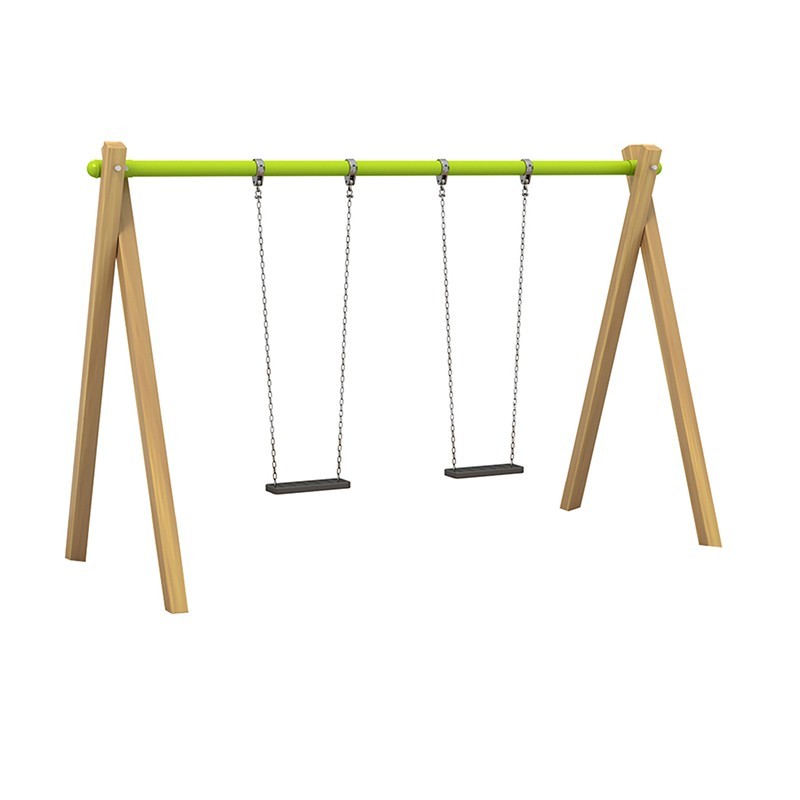 Leagan dublu lemn, scaune plate R1 PZG-SW-3502