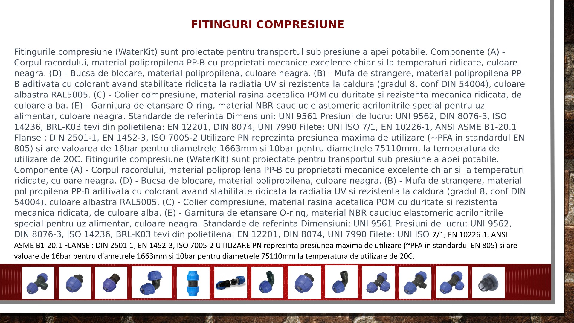 FITINGURI COMPRESIUNE