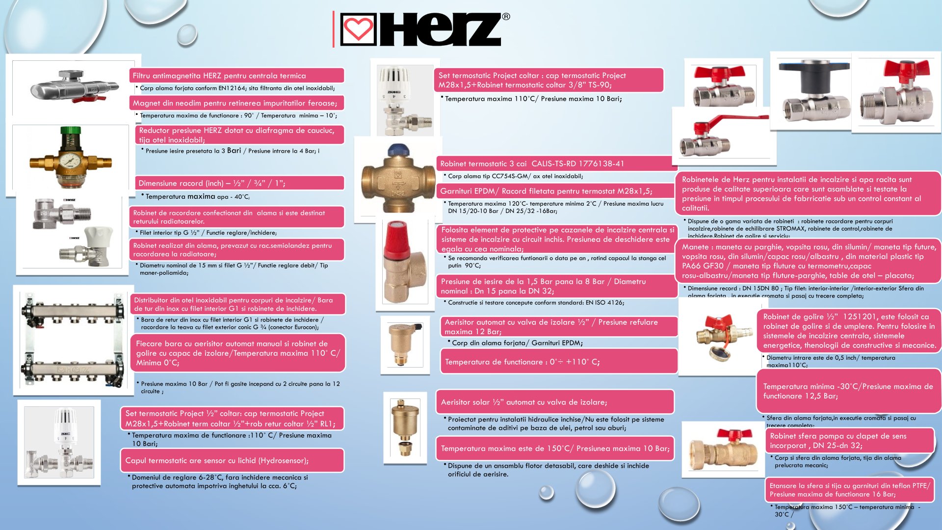 REDUCTOARE DE PRESIUNE,SUPAPE PRESIUNE