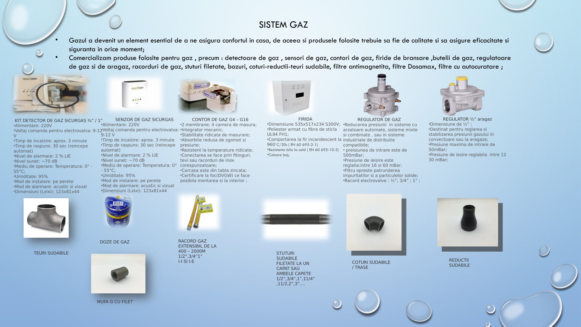 SISTEME DE GAZ