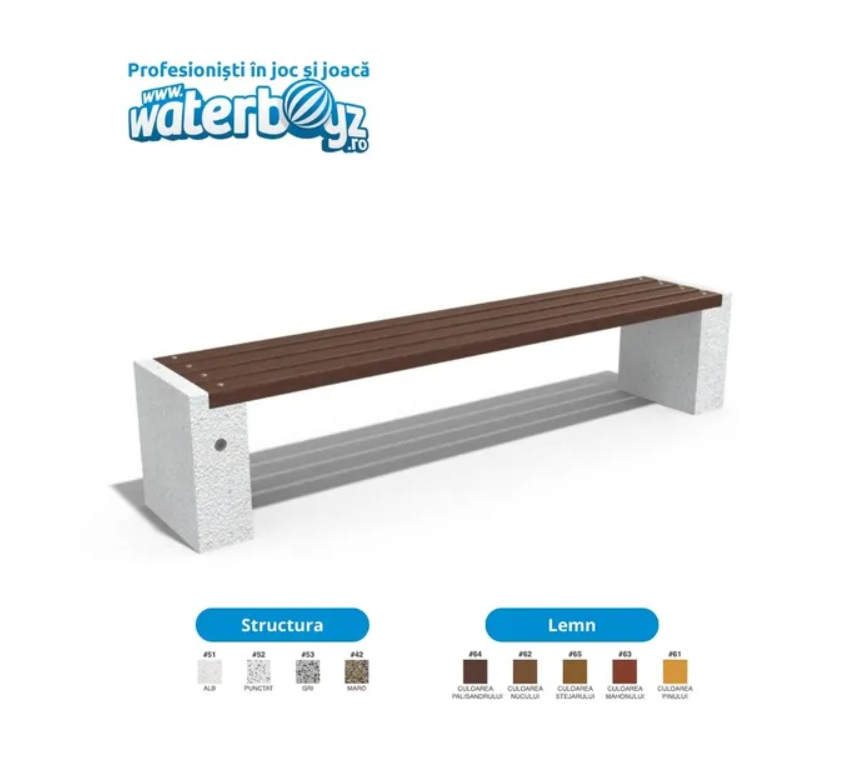 Banca parc Urban Beton model 6