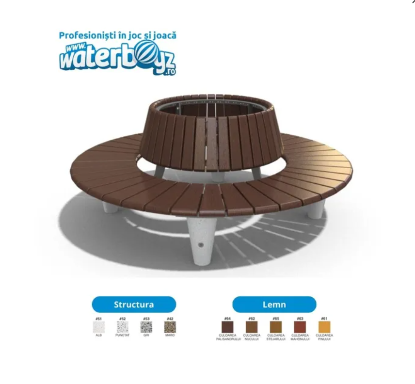 Banca parc Urban Beton model 8