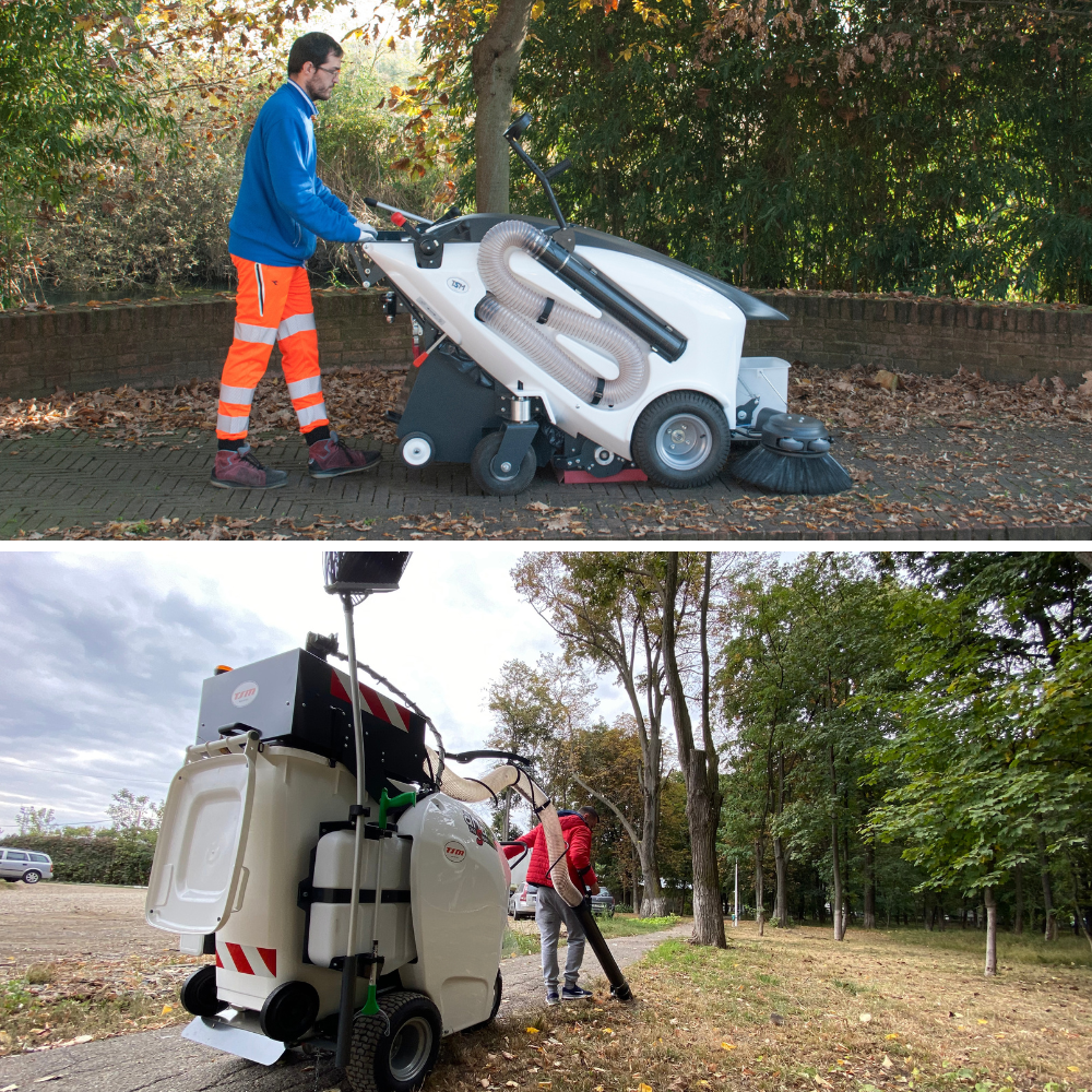 Echipamente electrice de curățenie urbană