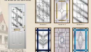 Usi cu sticla decorativa