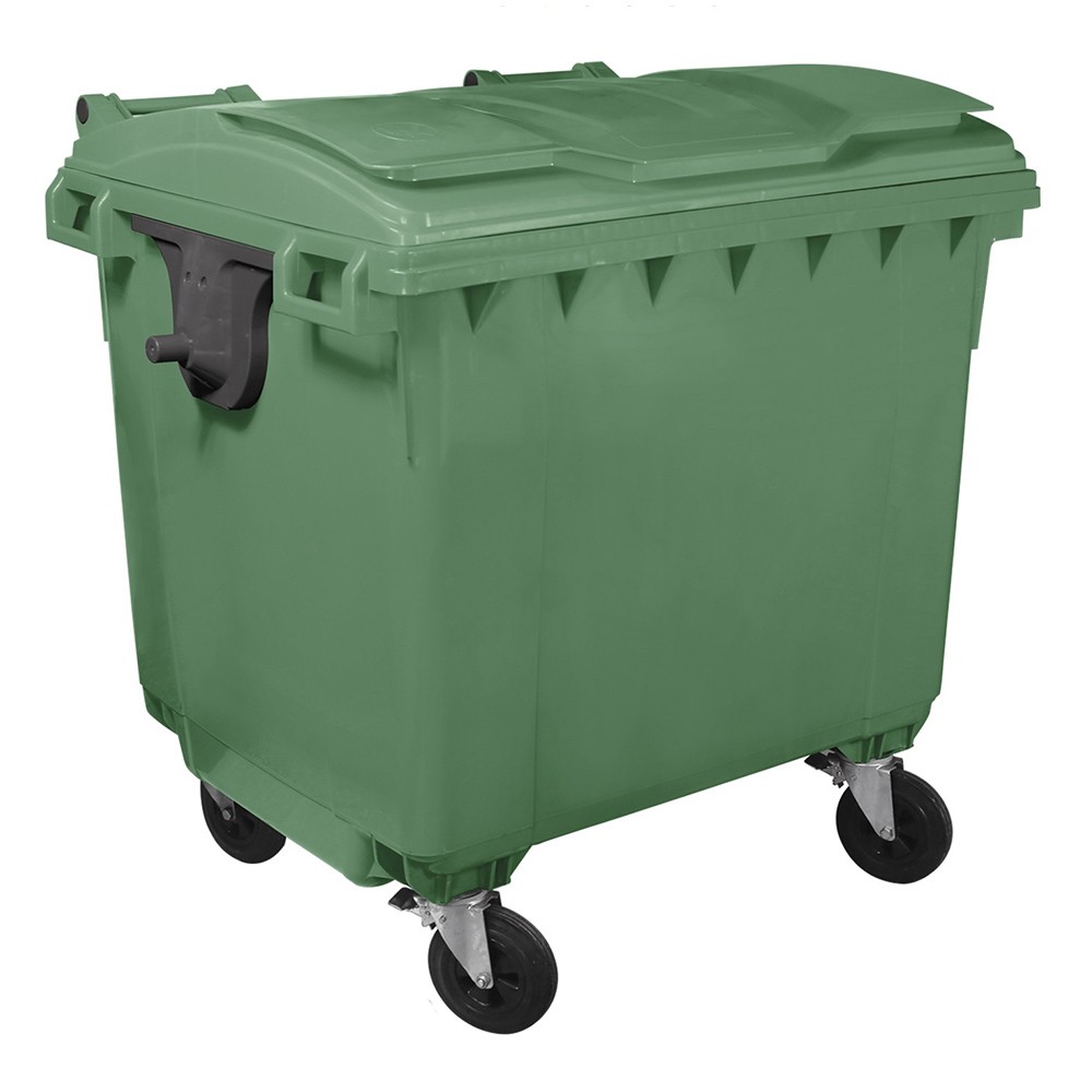 Containere de gunoi HDPE capac plat 1100 L, diverse culori