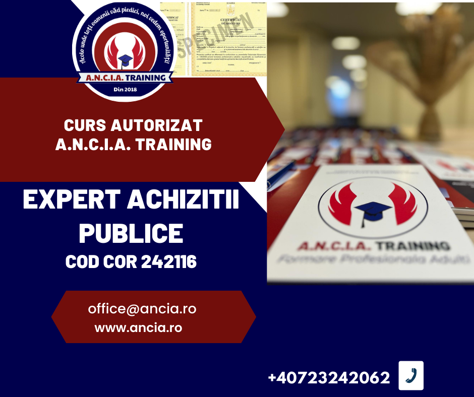 Expert Achizitii Publice – cod COR 242116