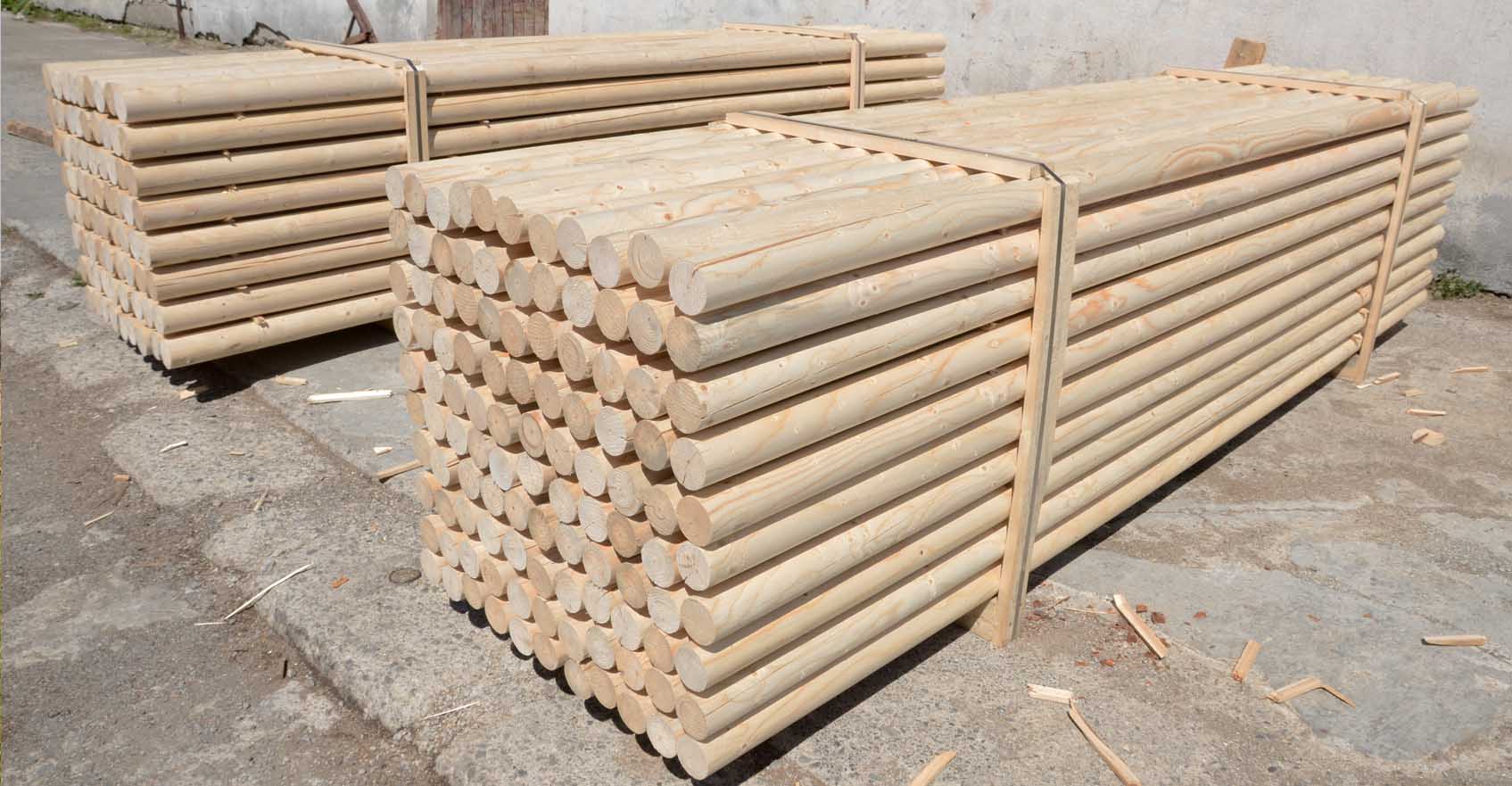 Lemn calibrat pe rotund