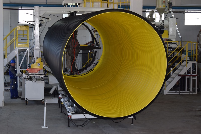 Tevile corugate din HDPE cu RANFORSARE de OTEL INOXIDABIL