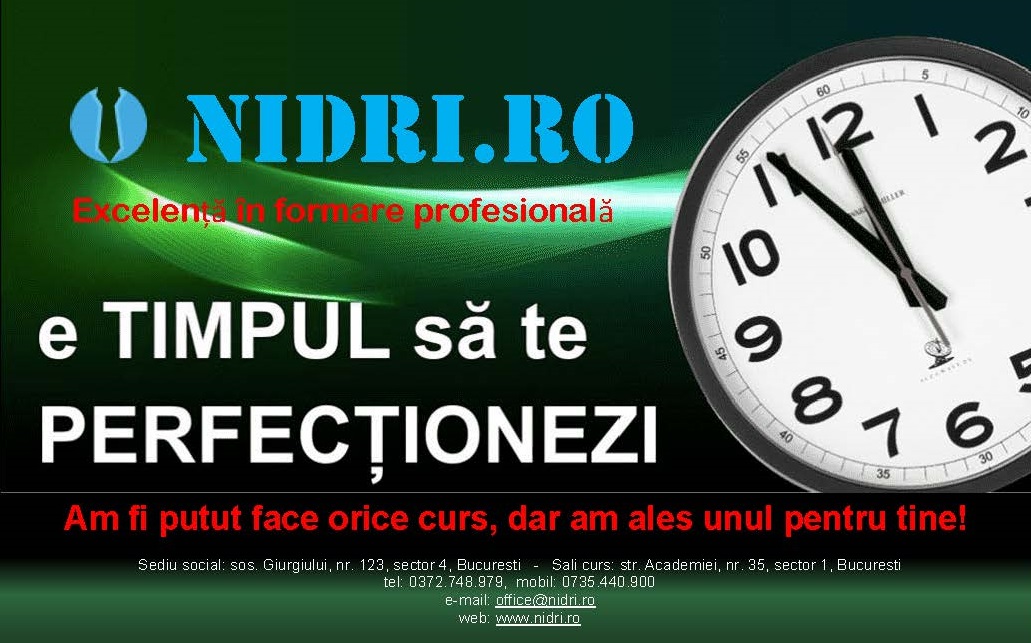 E timpul sa-ti alegi viitorul!